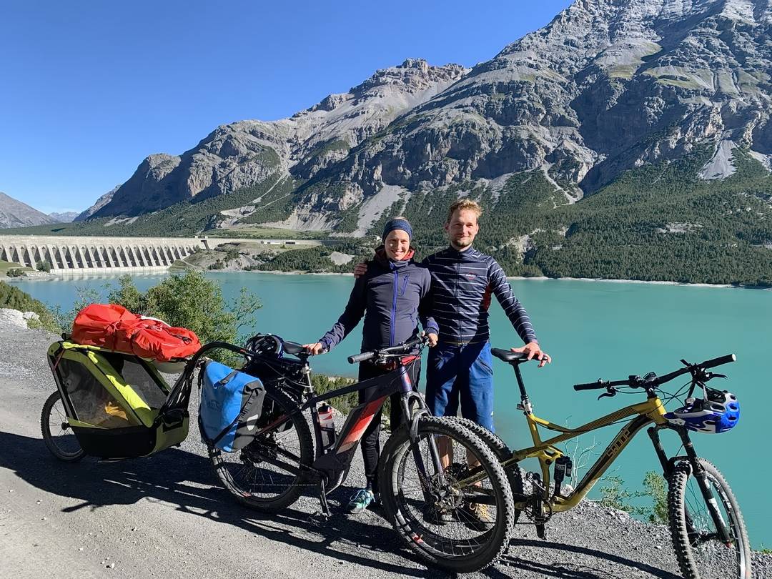 Hannes und Familie am Lagi di Cancano