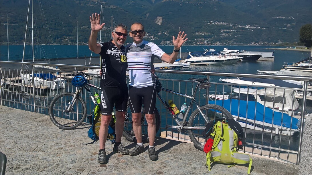 Wolfgang Theis Finisher Transalp Mittenwald Comer See