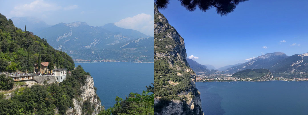 Ponale Straße mit Bar Ponale Alto Belvedere