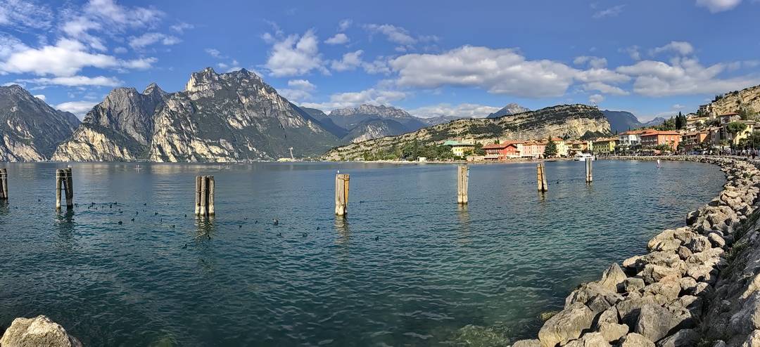 Am Ziel in Torbole - kann es einen schöneren Ort zum Ankommen nach einer Transalp als den Gardasee geben?