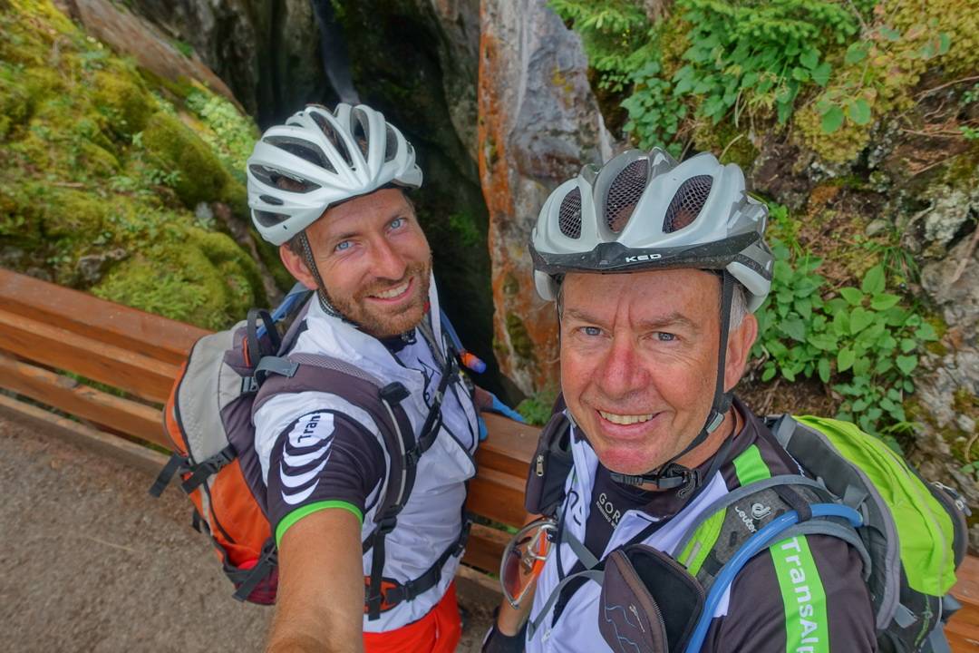 Das Team bei der finalen Befahrung: Philipp und Albi