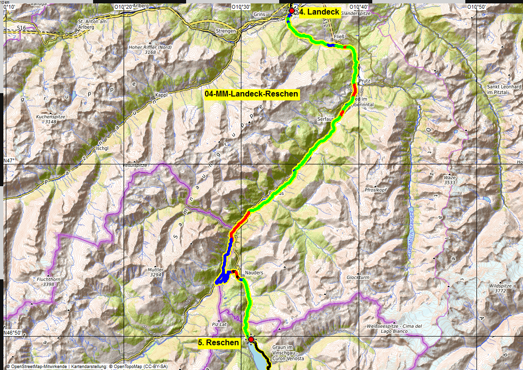04 map eMTB Transalp Muenchen Meran