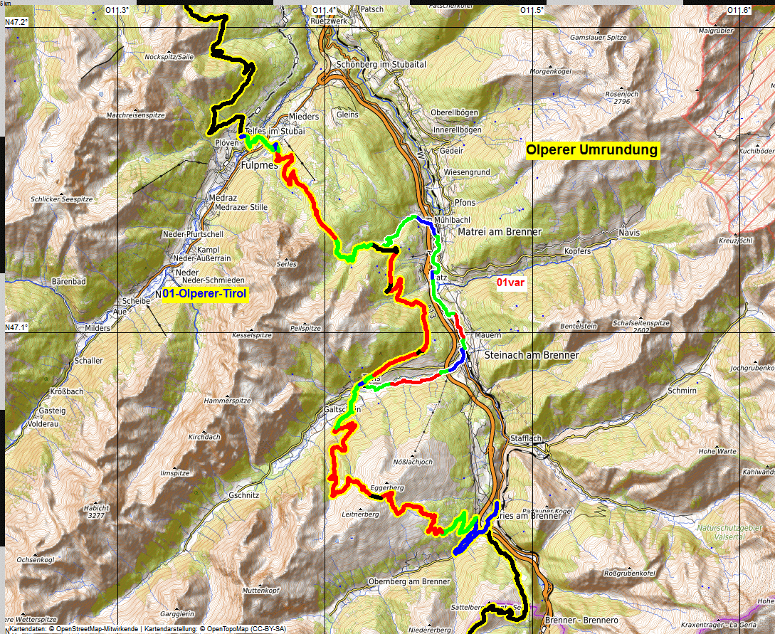 01 map olperer umrundung