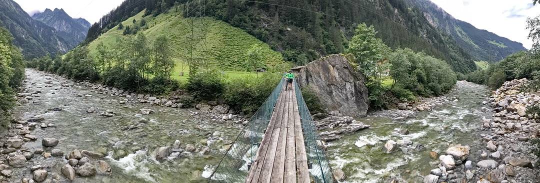 Hängebrücke bei Ginzling