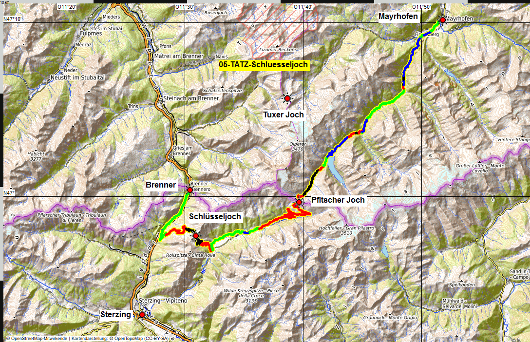 05 Transalp Training Zillertal Schlüsseljoch Pfitscher Joch