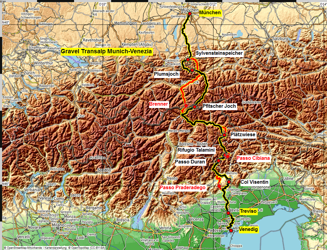 Gravel Transalp Munich Venezia Gravel Transalp Munich Venezia