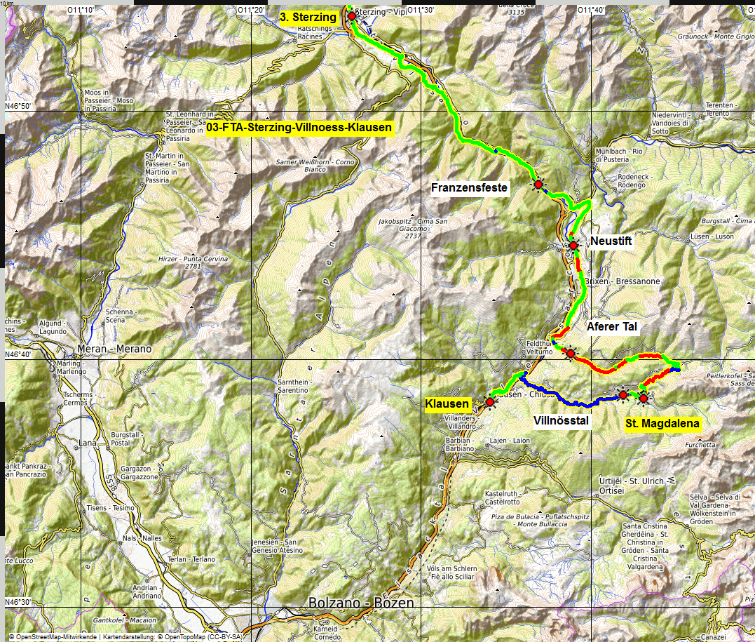 03 map Fruehlings Transalp in 3 Tagen