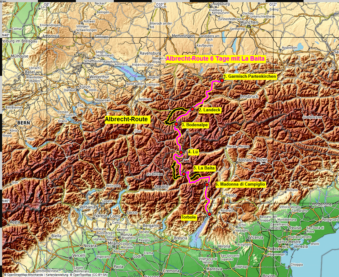 Albrecht-Route 6 Tage La Baita