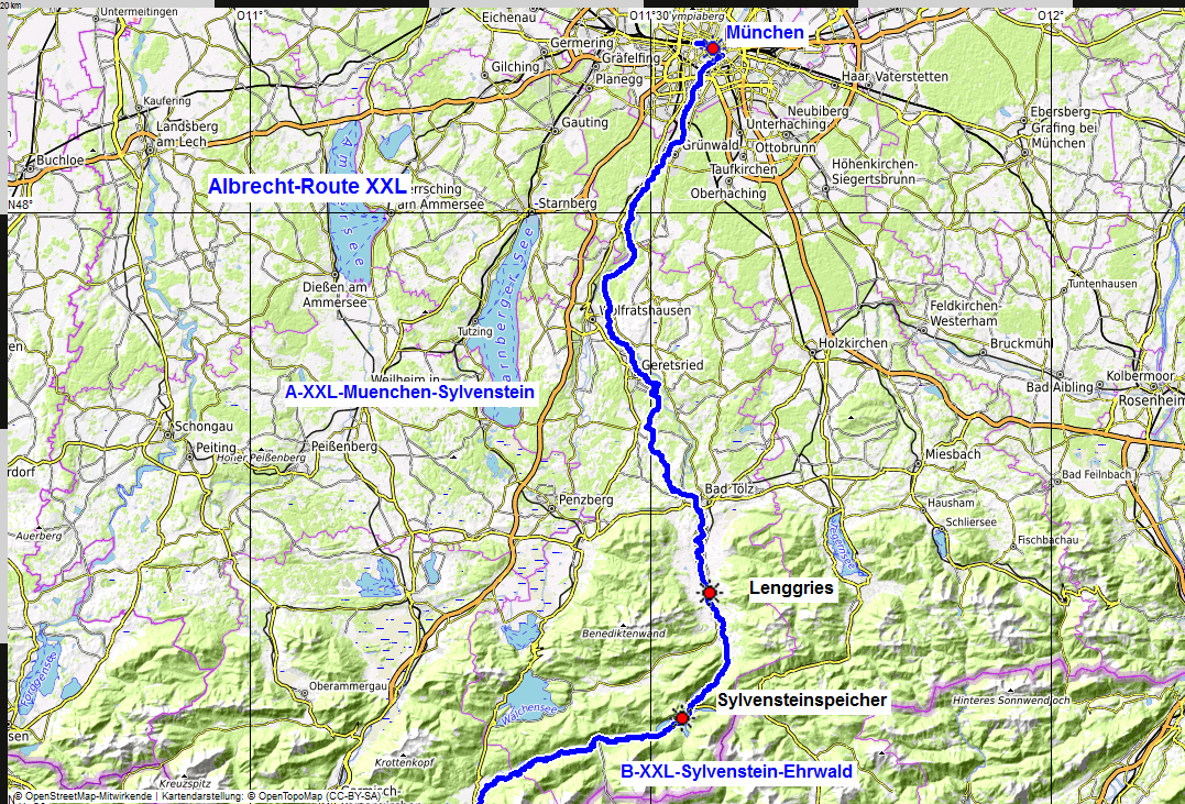 map Albrecht Route A XXL map Albrecht Route A XXL