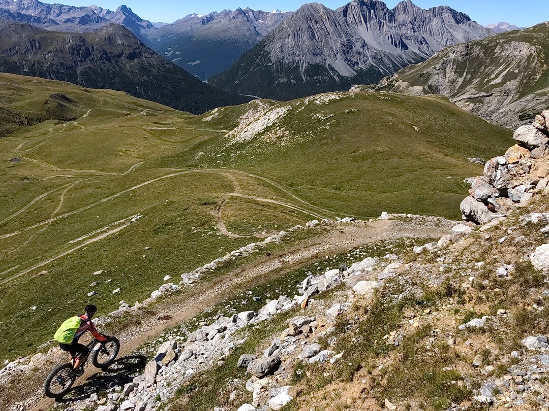 Trail zum Pass Umbrail