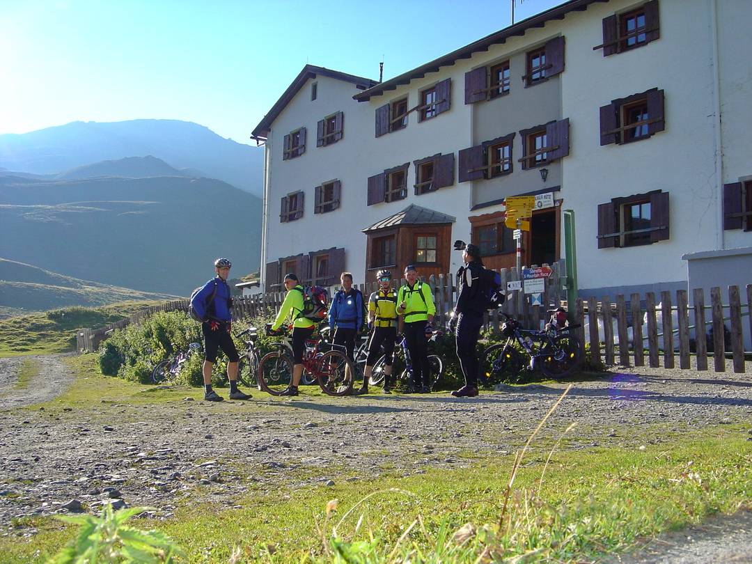 Sammelpunkt an der Heidelberger Hütte