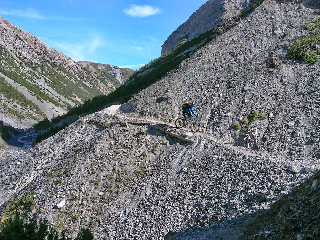 der Trail muss nach jedem Winter wieder hergerichtet werden 