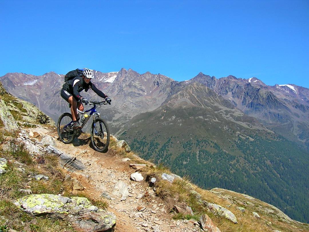 Trail von Montozzo Scharte zum Lago Pian Palu 