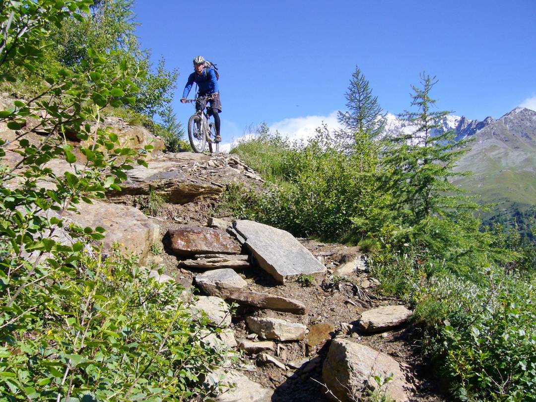 Kniffliger Trailabschnitt 