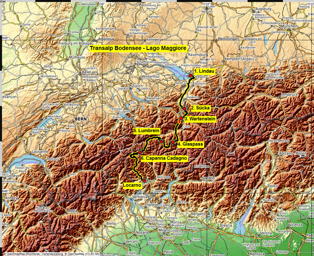 Transalp Bodensee Lago Maggiore