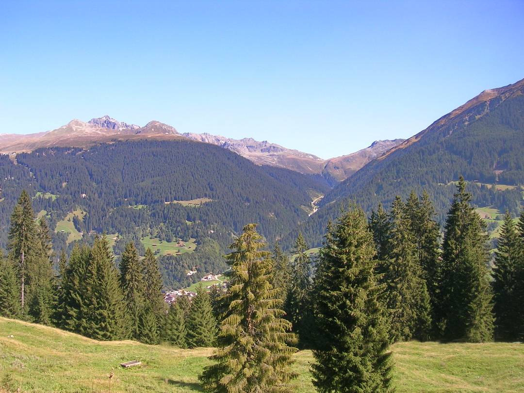 Klosters im Tal Schlappin Tobel