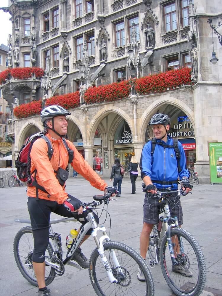 Start in München am Marienplatz 