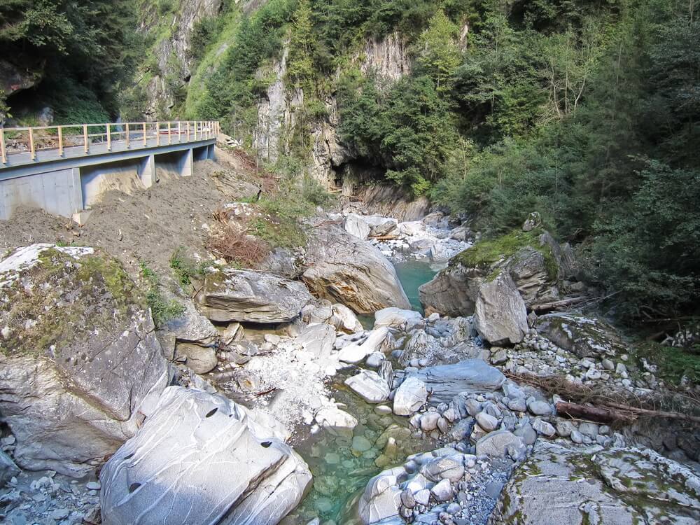 Schluchtstrecke am Zemmbach