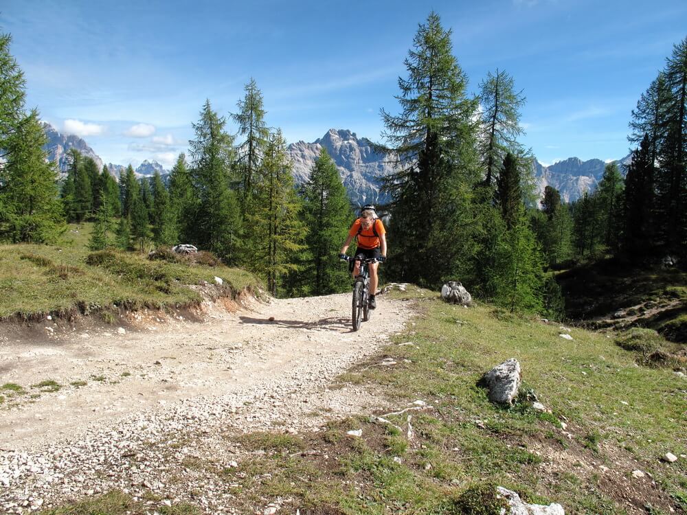Auffahrt zur Forcella Ambrizzola: es ist zäh!
