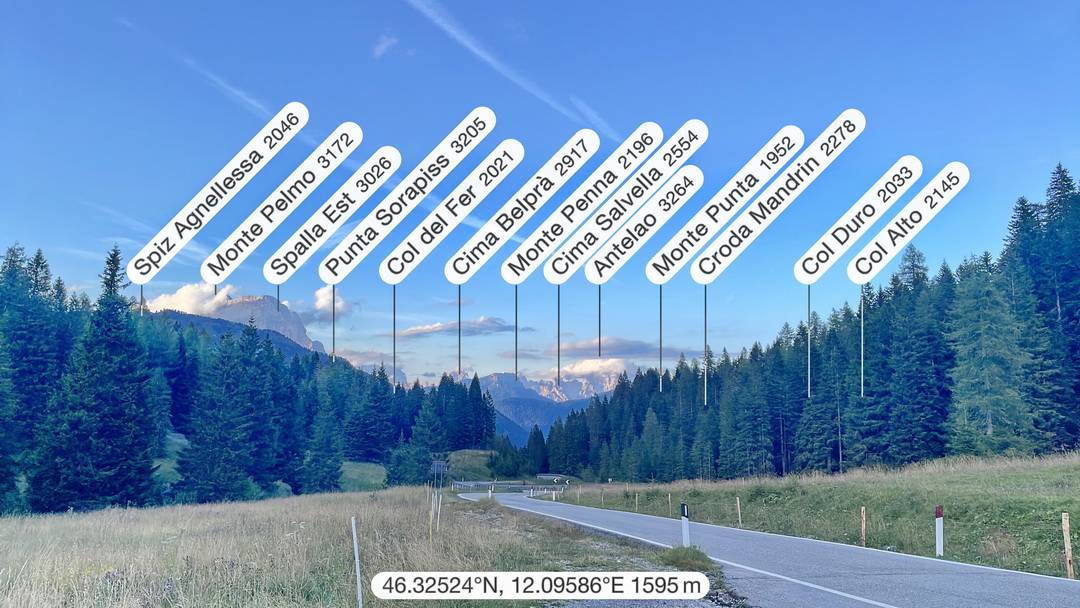 Passo Duran Blick zuruck