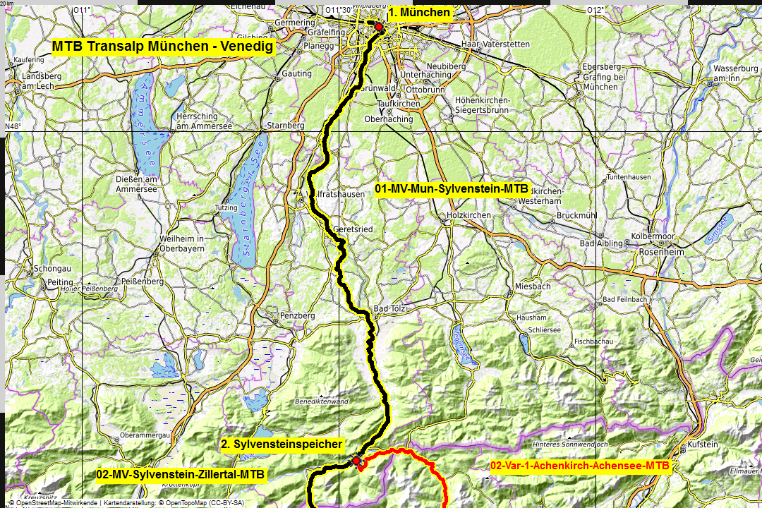 MTB Transalp Muenchen Venedig