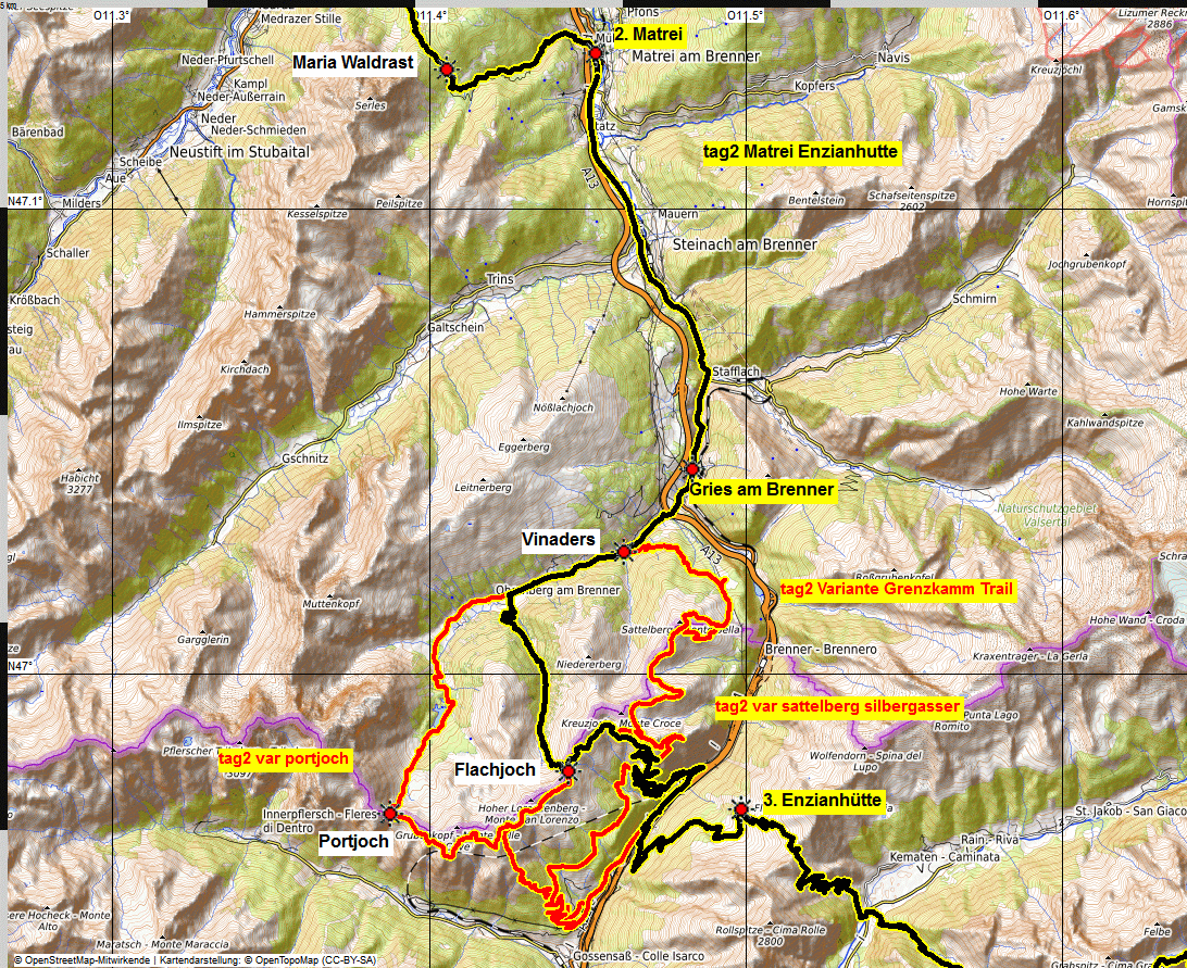 02 Transalp Mittenwald Pfunderer Joch Grauner Joch Gardasee