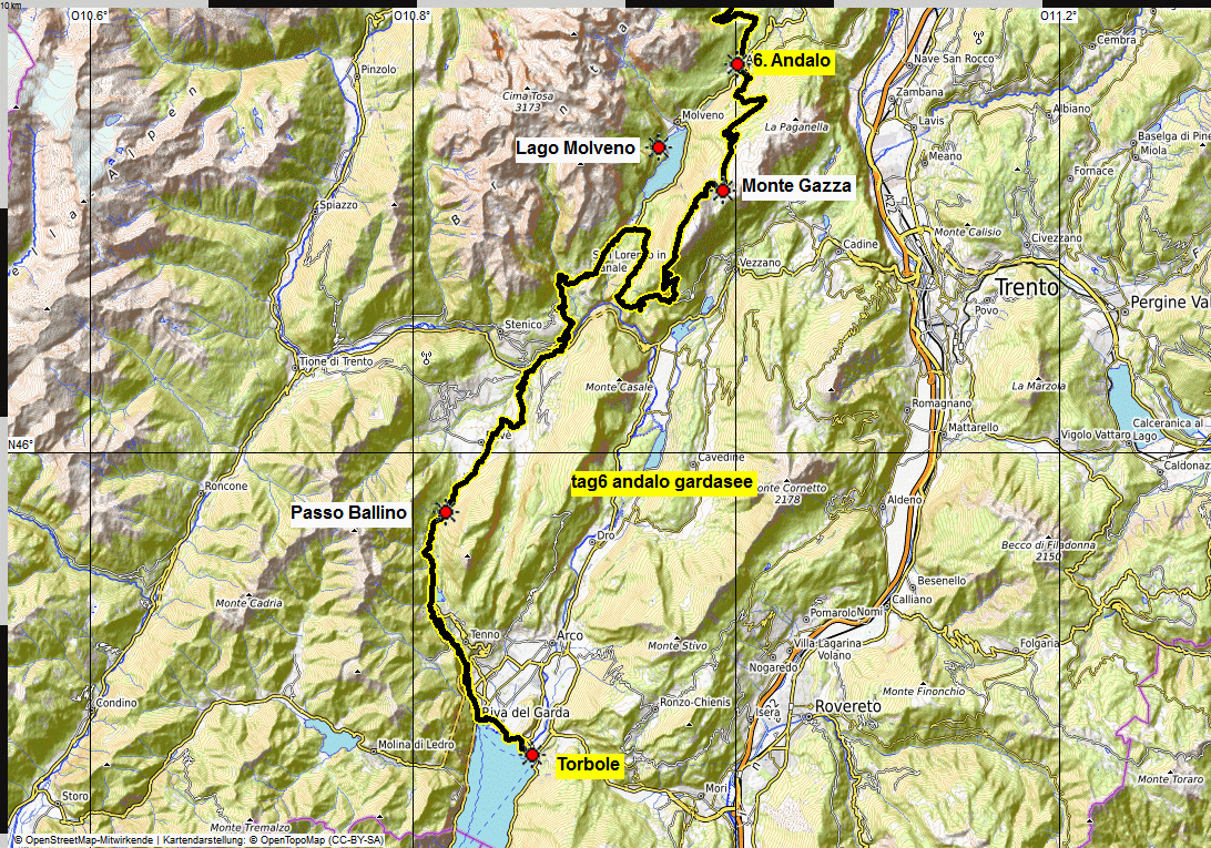 06 Transalp Mittenwald Pfunderer Joch Grauner Joch Gardasee