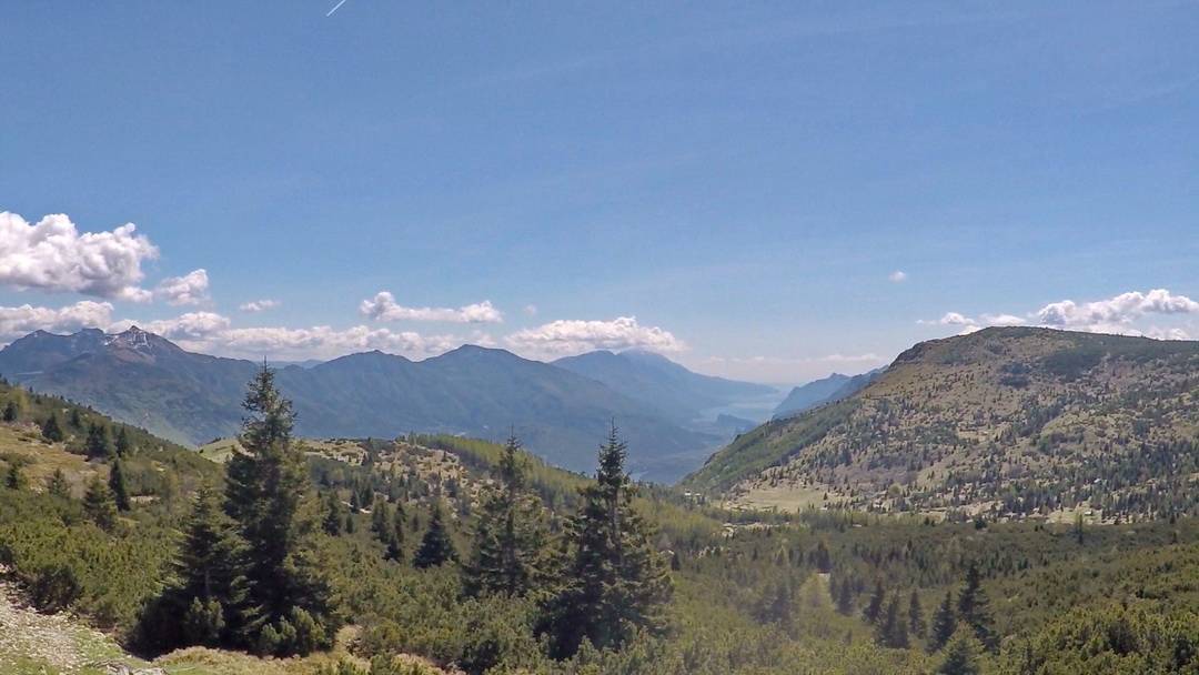 Monte Gazza  Erster Blick zum Gardasee